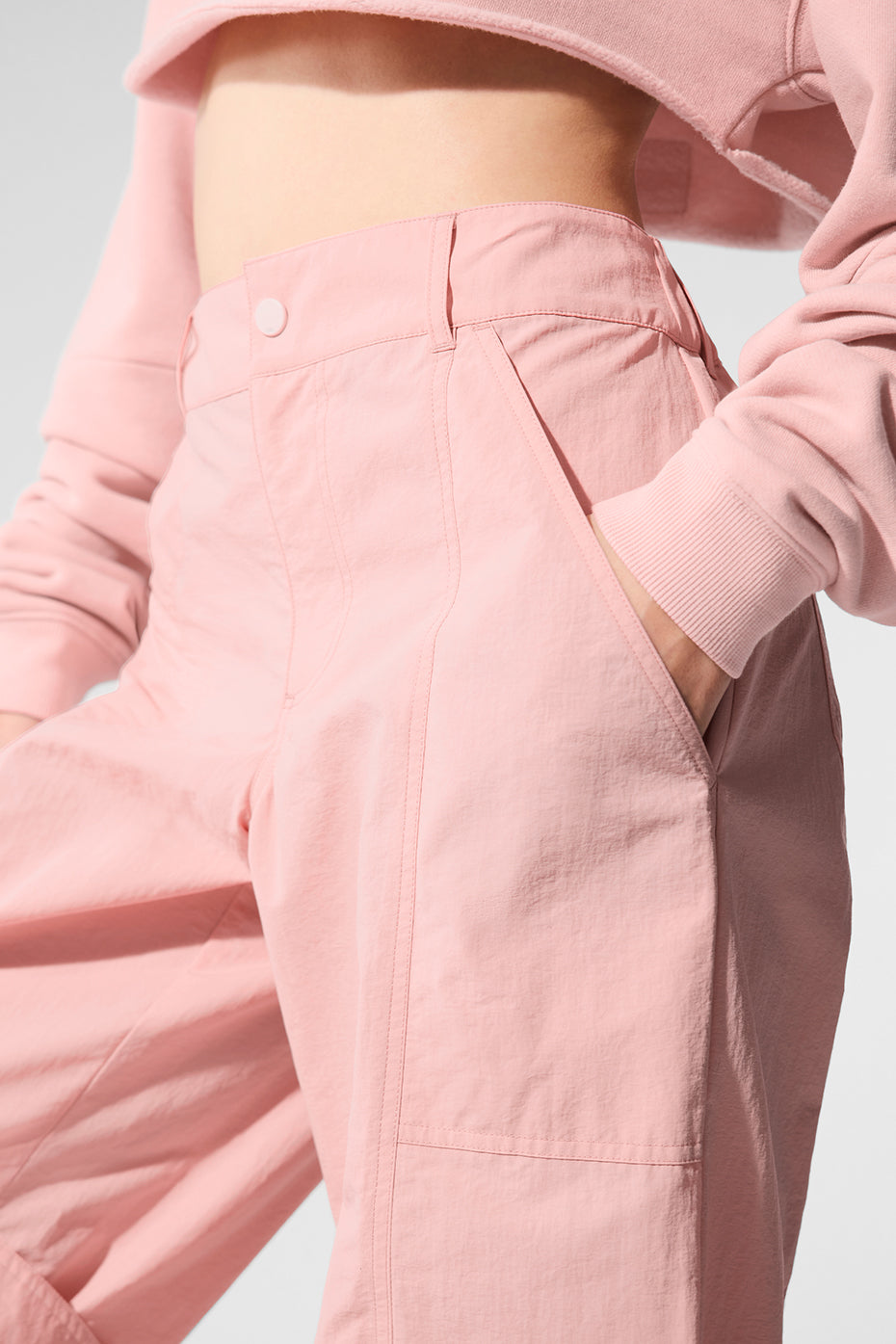 High-Waist Voyager Trouser - Pink Quartz