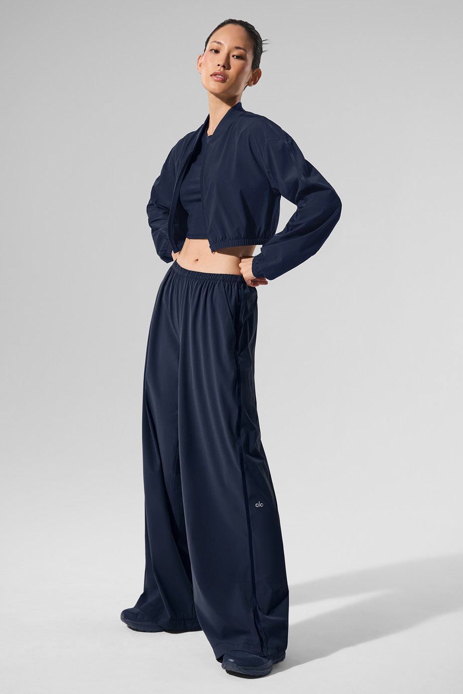 Breezy Wide Leg Pant (Long) - Navy