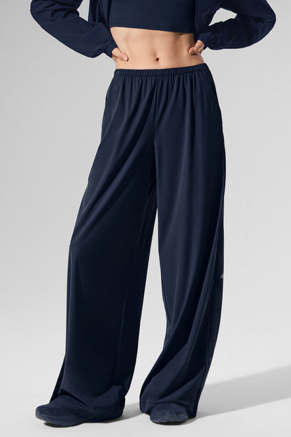 Breezy Wide Leg Pant (Long) - Navy