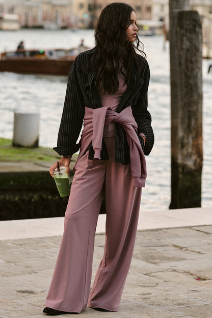 High-Waist Dreamscape Trouser (Regular) - Smoky Quartz