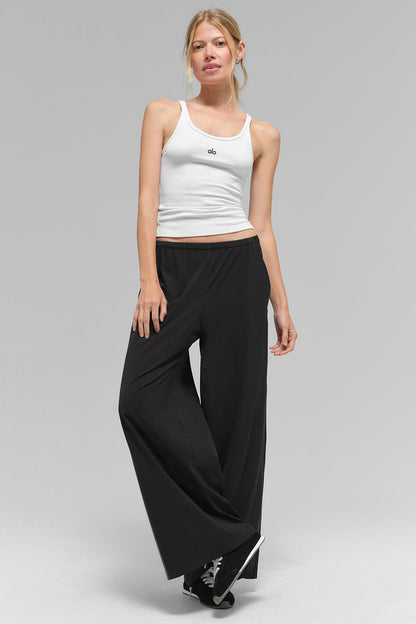Breezy Wide Leg Pant (Regular) - Black