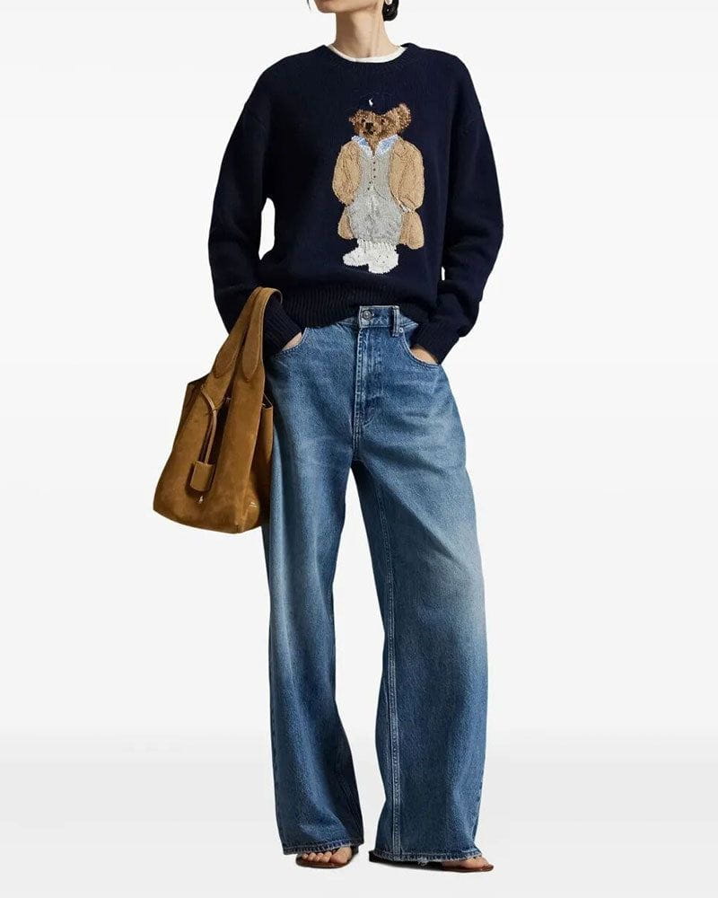 Women's Sweater with Bear Design