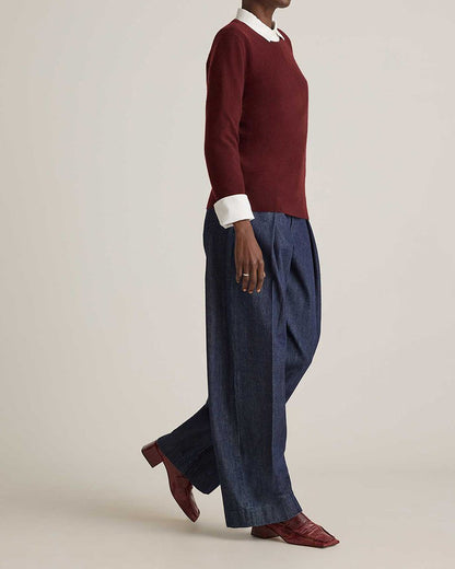 Mongolian Cashmere Soft Crewneck Sweater