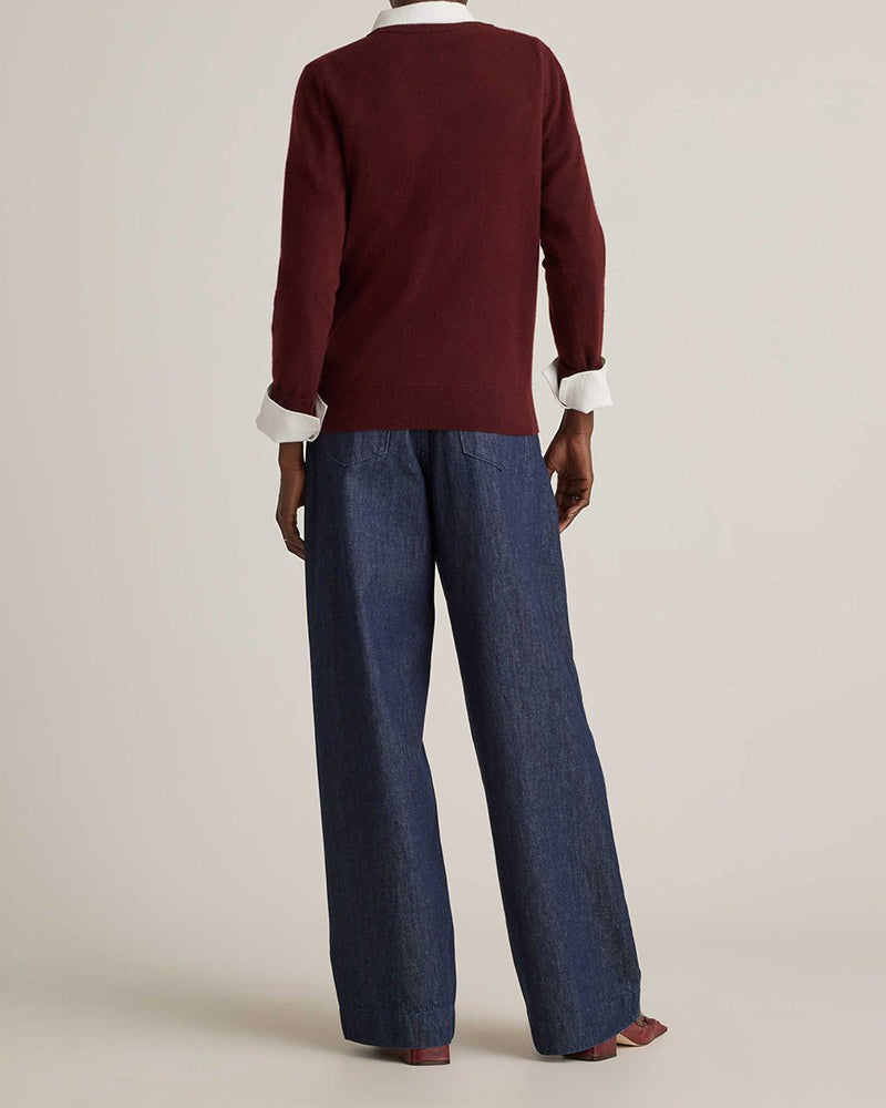 Mongolian Cashmere Soft Crewneck Sweater